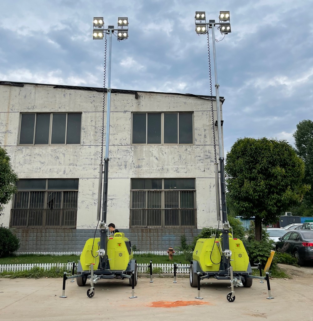 持續(xù)交貨中！山東思拓瑞克20臺9米移動照明燈車陸續(xù)發(fā)貨發(fā)往蒙古國